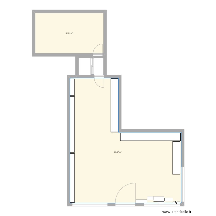 maison de presse à saint mihiel. Plan de 2 pièces et 102 m2