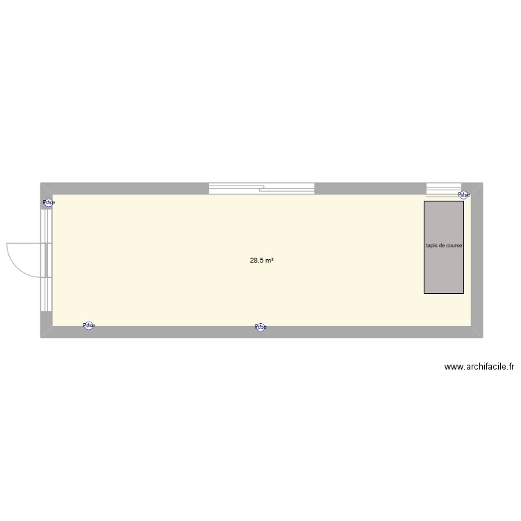 CABINET. Plan de 1 pièce et 29 m2