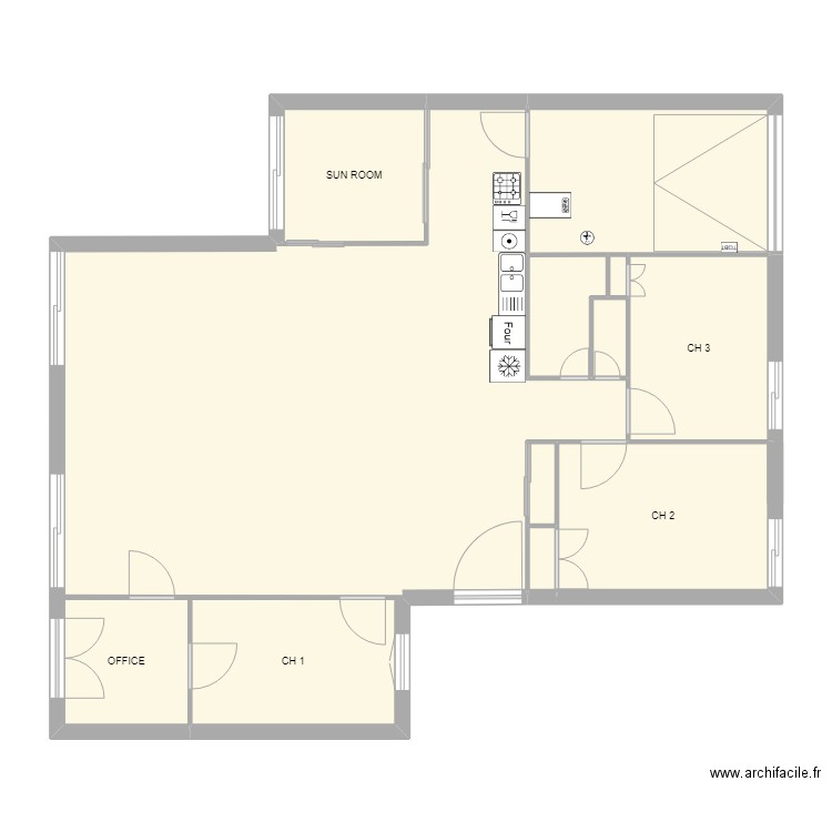 FRED. Plan de 12 pièces et 106 m2