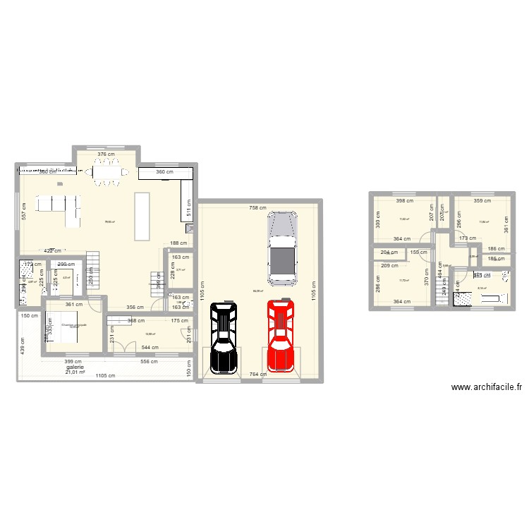 maison de reve. Plan de 18 pièces et 279 m2