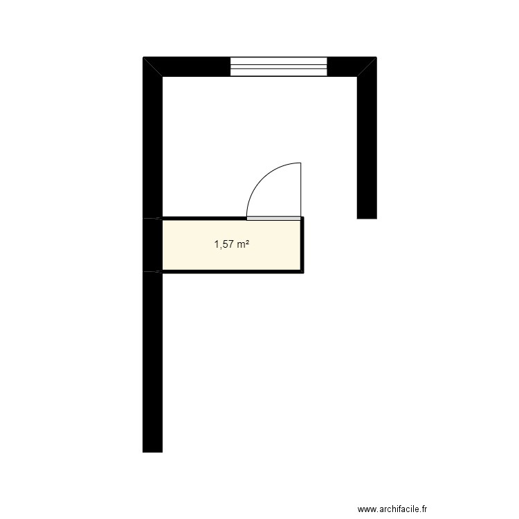 maison de lux. Plan de 1 pièce et 2 m2