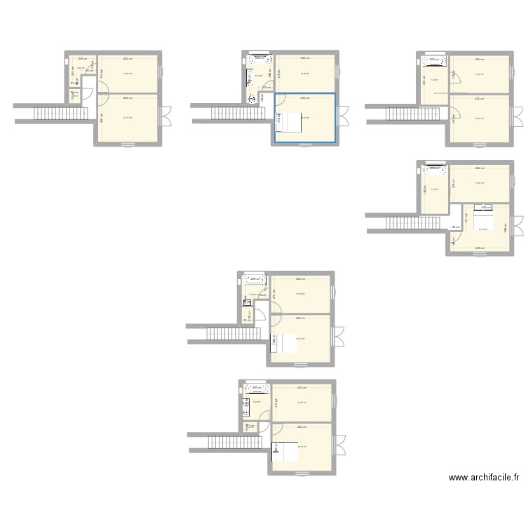 Simiainne. Plan de 20 pièces et 199 m2