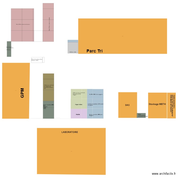 plan GPM SAS. Plan de 0 pièce et 0 m2