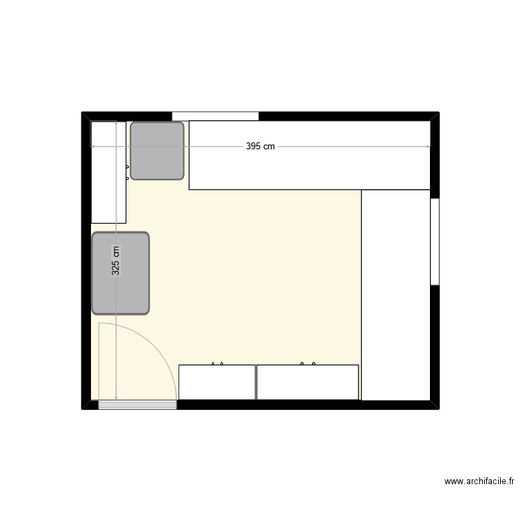 STK - Exam Store (Existing). Plan de 1 pièce et 13 m2