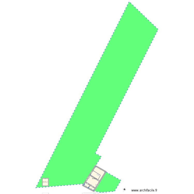 Paul Herreman. Plan de 2 pièces et 113 m2