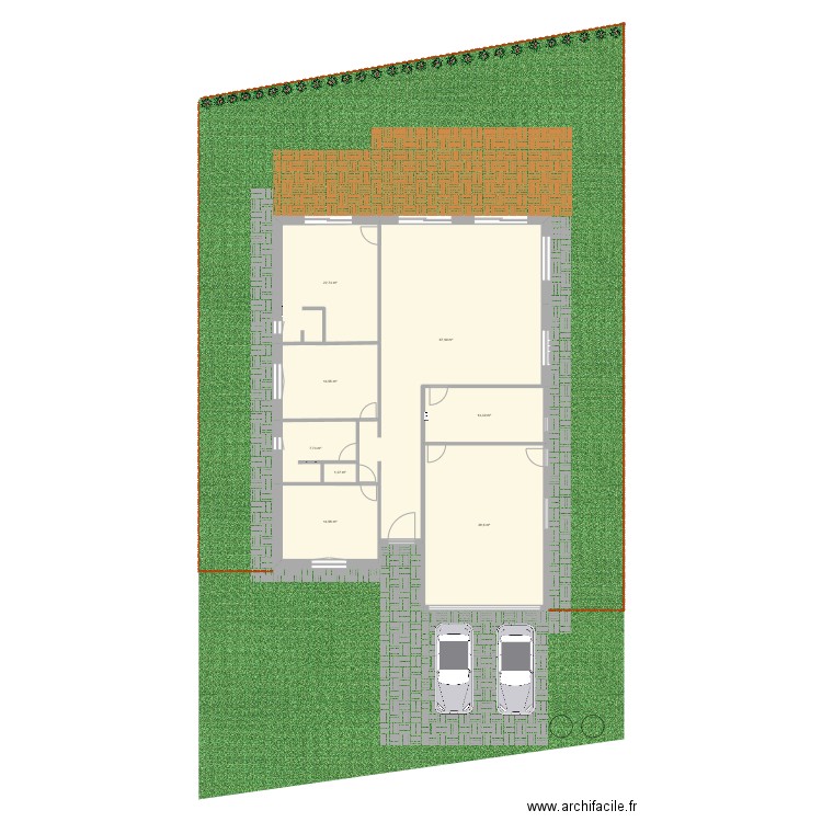 Maison oudrenne. Plan de 8 pièces et 181 m2