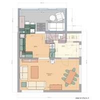 Plan avec avec projet cuisine et veranda 2