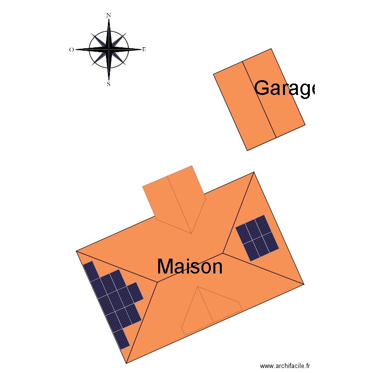 TAMI Serge. Plan de 2 pièces et 291 m2