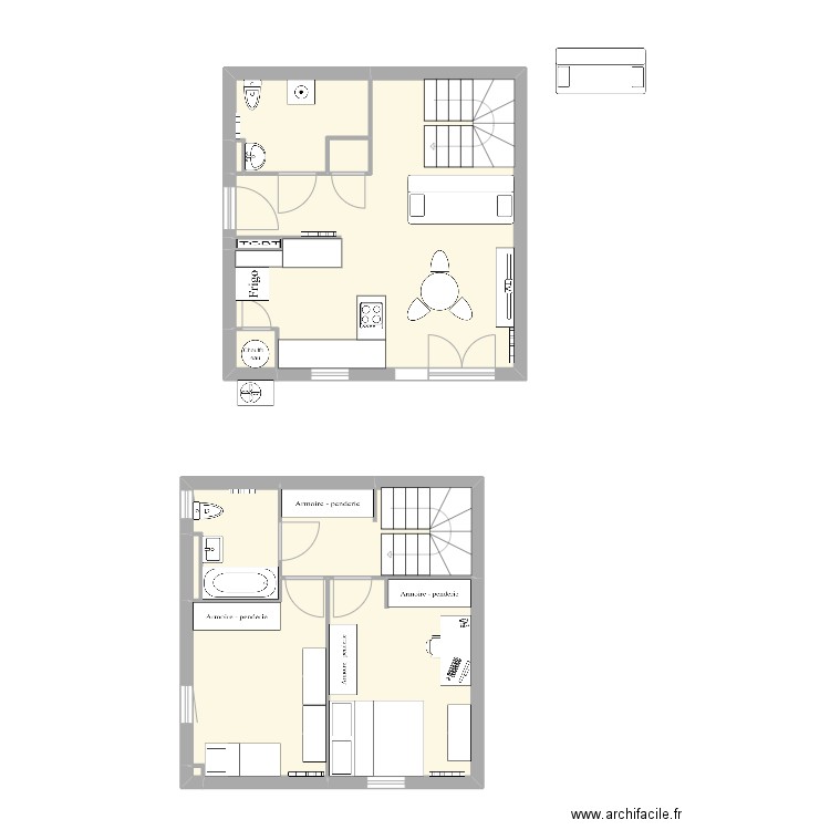 TEST. Plan de 12 pièces et 69 m2