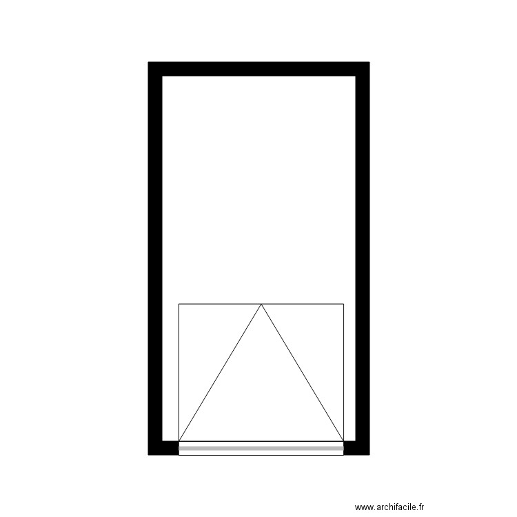 BARBOTTI. Plan de 1 pièce et 15 m2