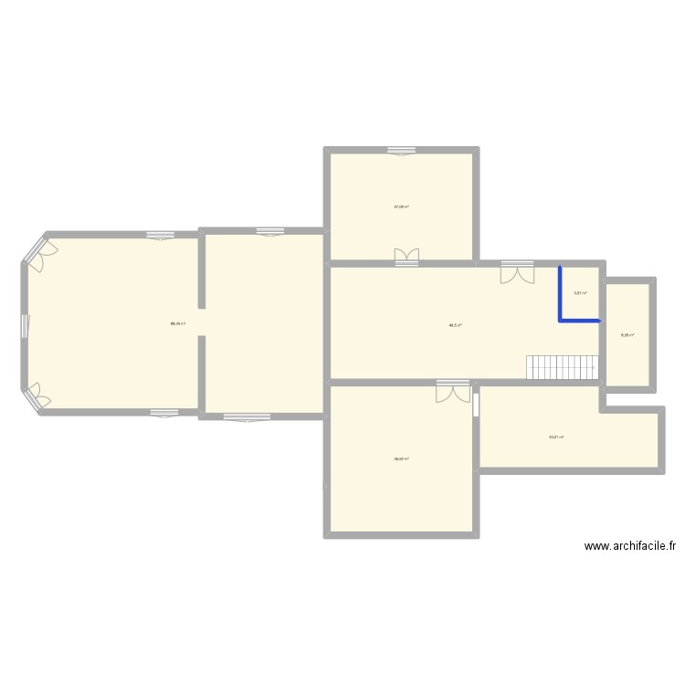 CASTEJA RDC PRO V4. Plan de 7 pièces et 237 m2