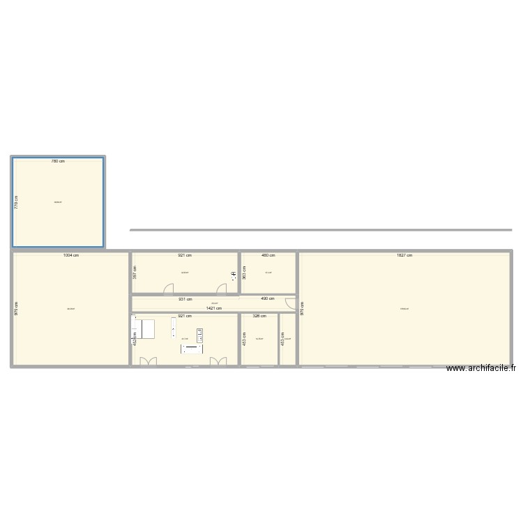 Villa Tarzan 7. Plan de 14 pièces et 947 m2