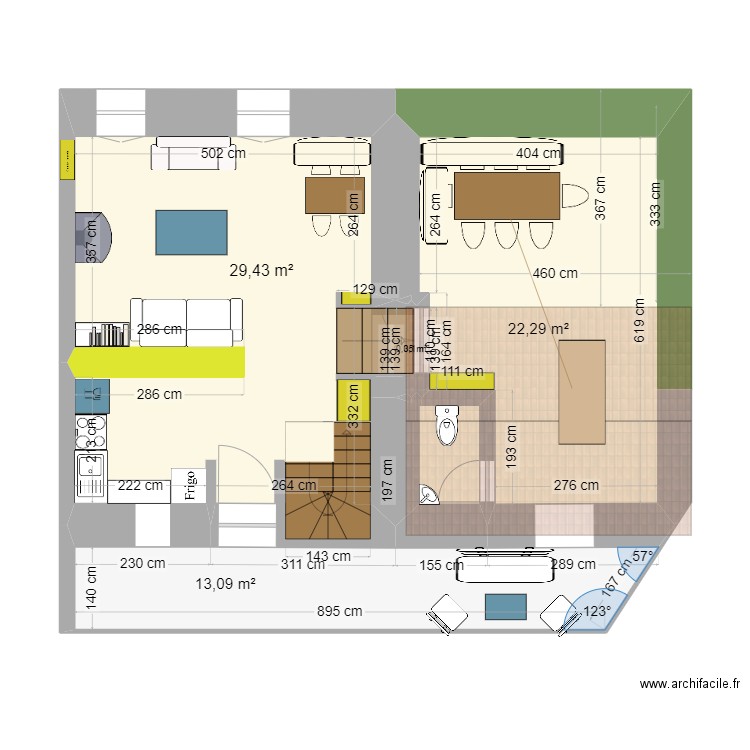 MONACHICHI RCh SIMPLE Juillet 2024. Plan de 6 pièces et 67 m2