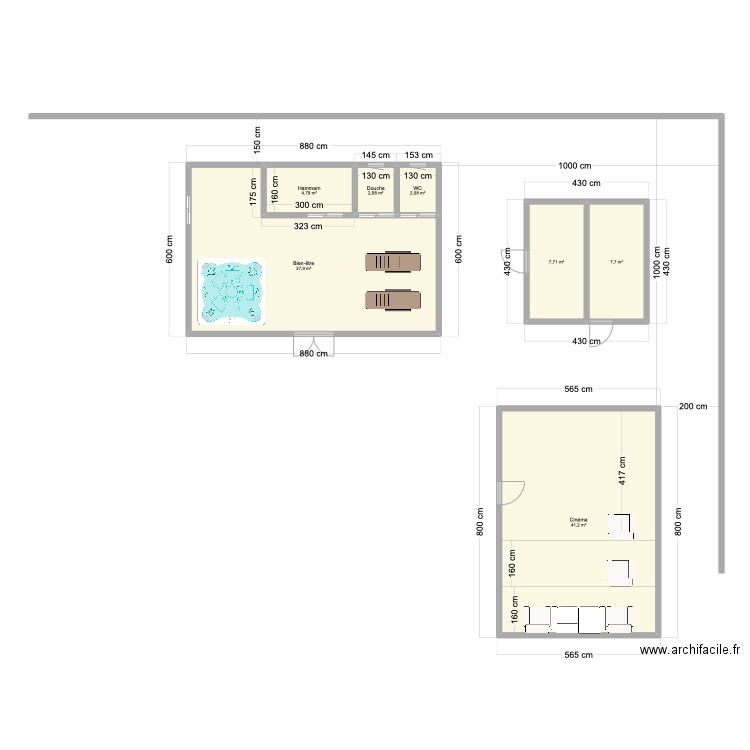 Annexes. Plan de 7 pièces et 103 m2