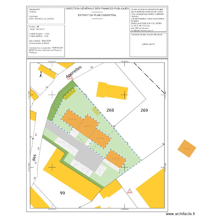 Saint maurice le girard . Plan de 0 pièce et 0 m2