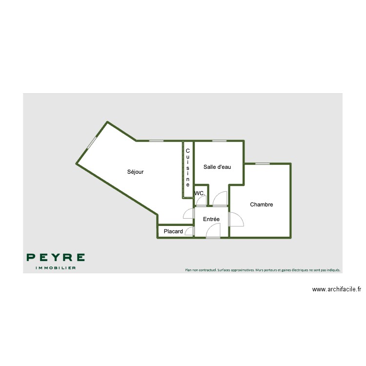 Plan Asnières Lot 304. Plan de 7 pièces et 28 m2