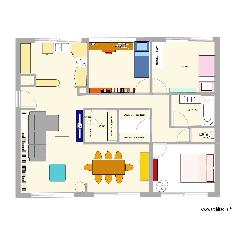 Plaine. Plan de 0 pièce et 0 m2