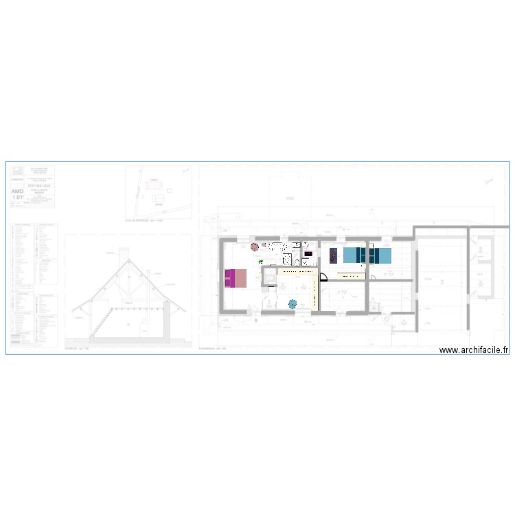 Chambre louhans 2. Plan de 0 pièce et 0 m2