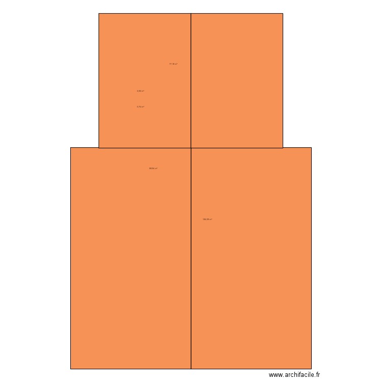 Moulle. Plan de 5 pièces et 236 m2