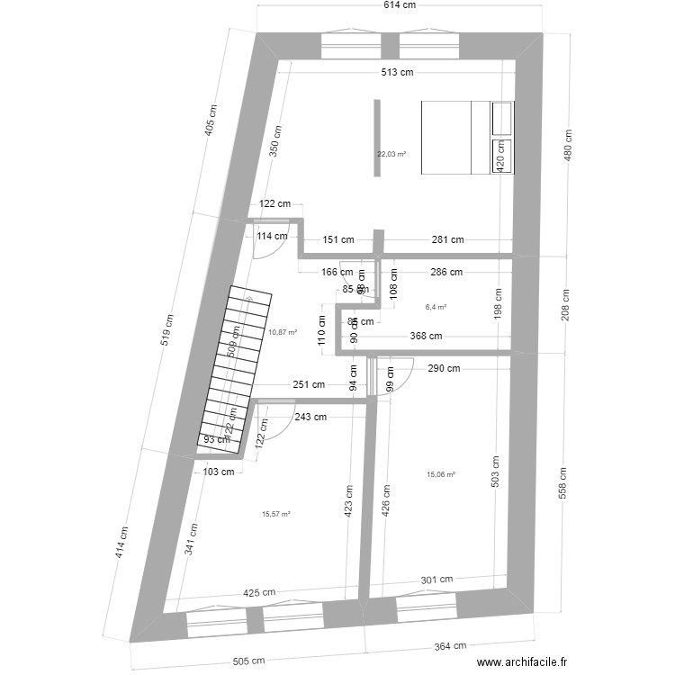 ARI N 2. Plan de 9 pièces et 141 m2