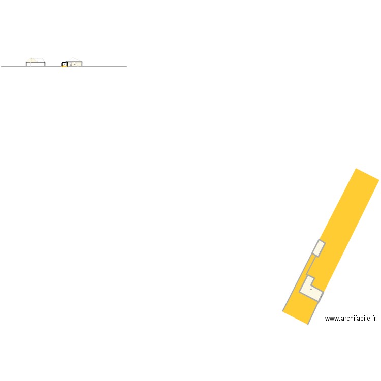 cadastre. Plan de 4 pièces et 210 m2