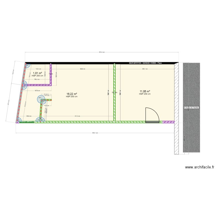 EYSINES_01. Plan de 3 pièces et 30 m2