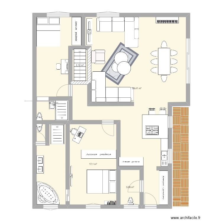 APPARTEMENT THOMAS EDOUARD. Plan de 0 pièce et 0 m2