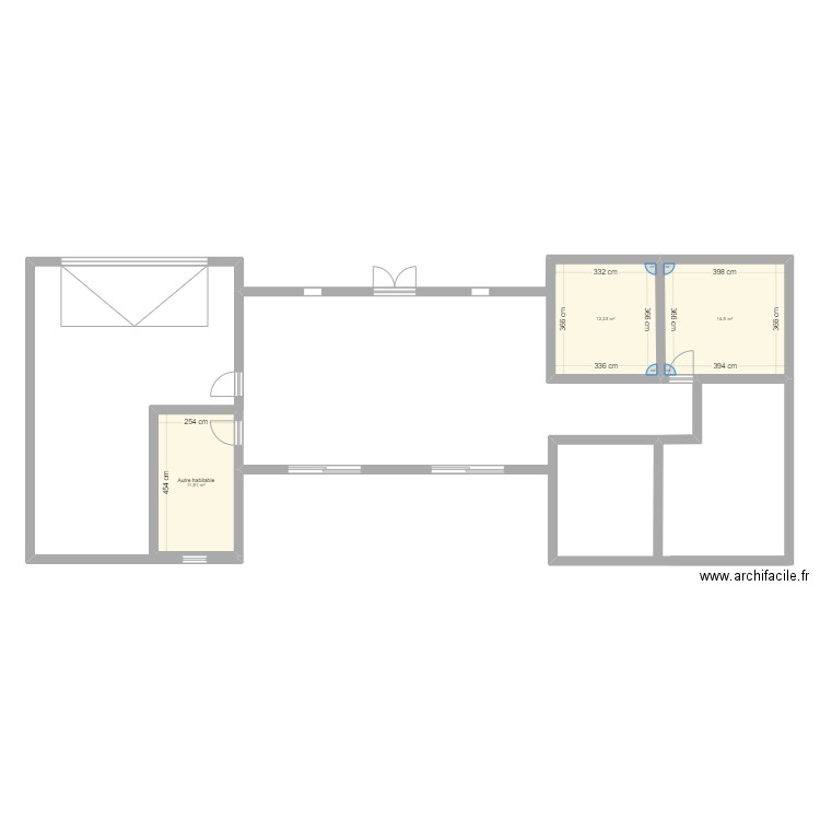 CT24. Plan de 3 pièces et 38 m2