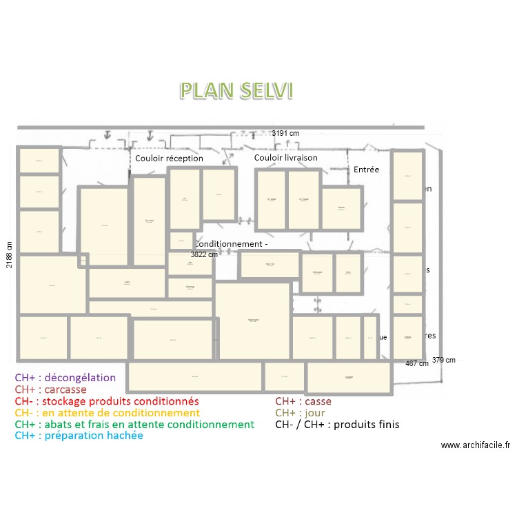 SELVI. Plan de 36 pièces et 663 m2
