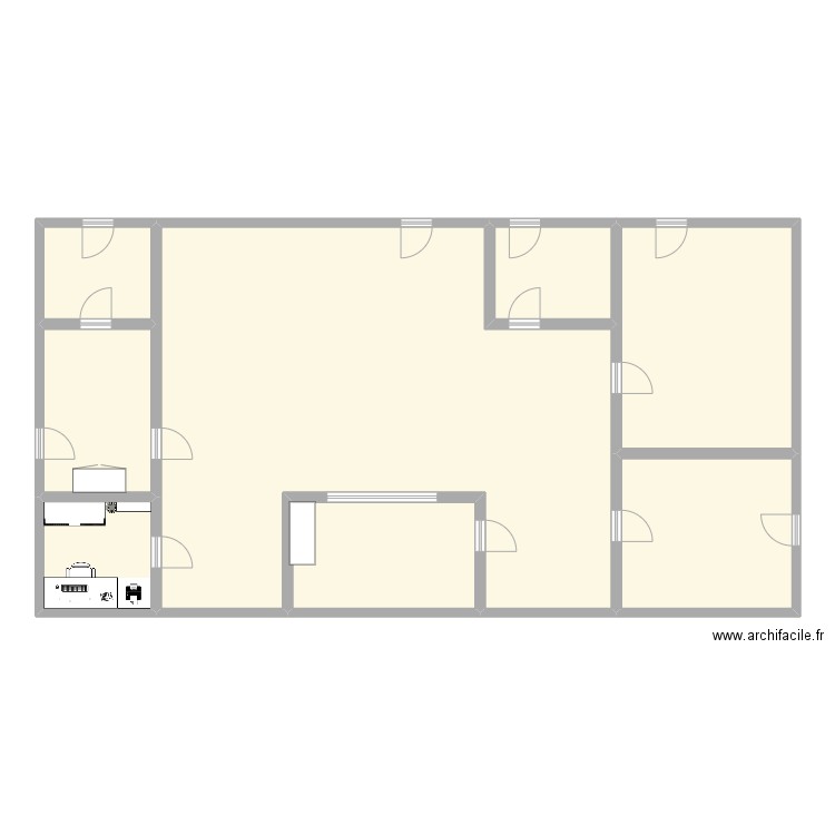 dossier pro. Plan de 8 pièces et 176 m2