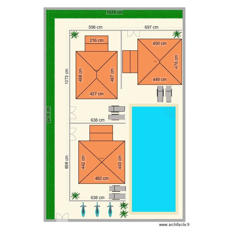 Manon. Plan de 4 pièces et 456 m2