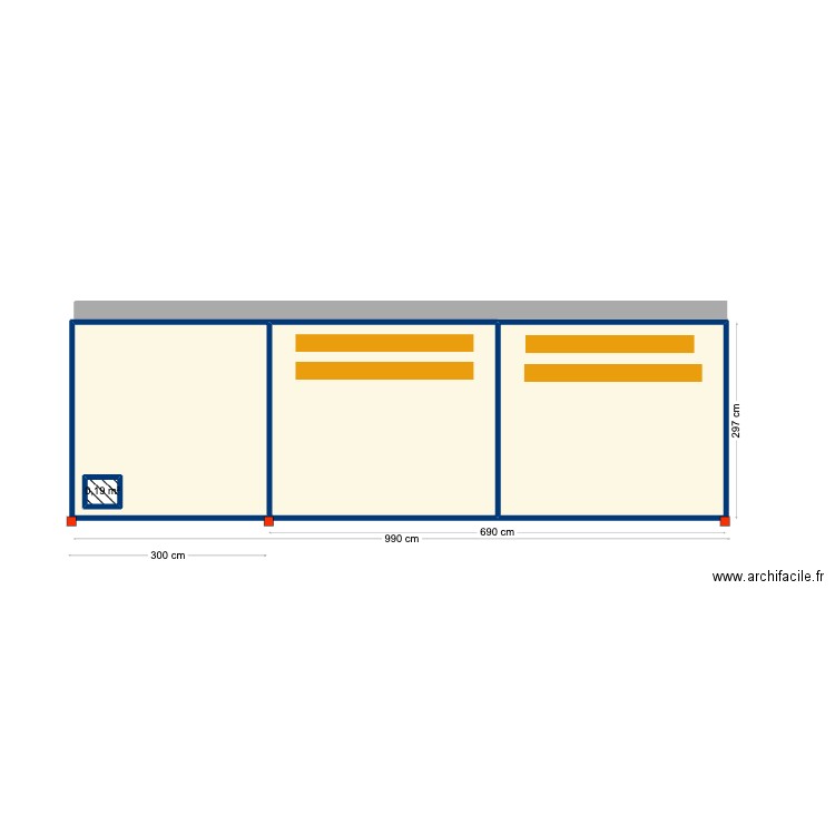 Martha Hillier. Plan de 4 pièces et 28 m2