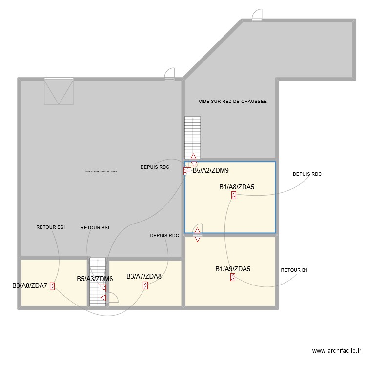 EUROMED ETAGE. Plan de 6 pièces et 438 m2