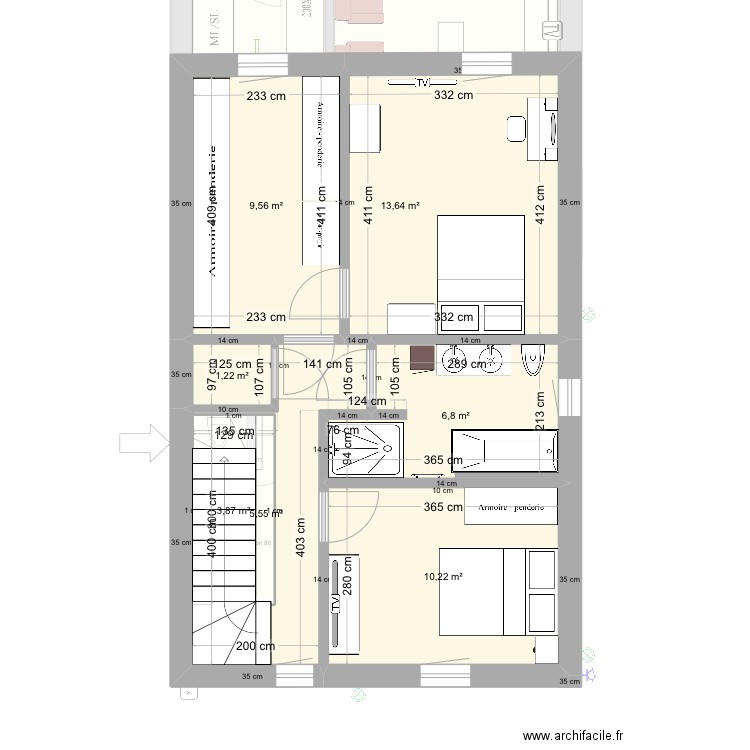 Peut être ? 3. Plan de 19 pièces et 164 m2