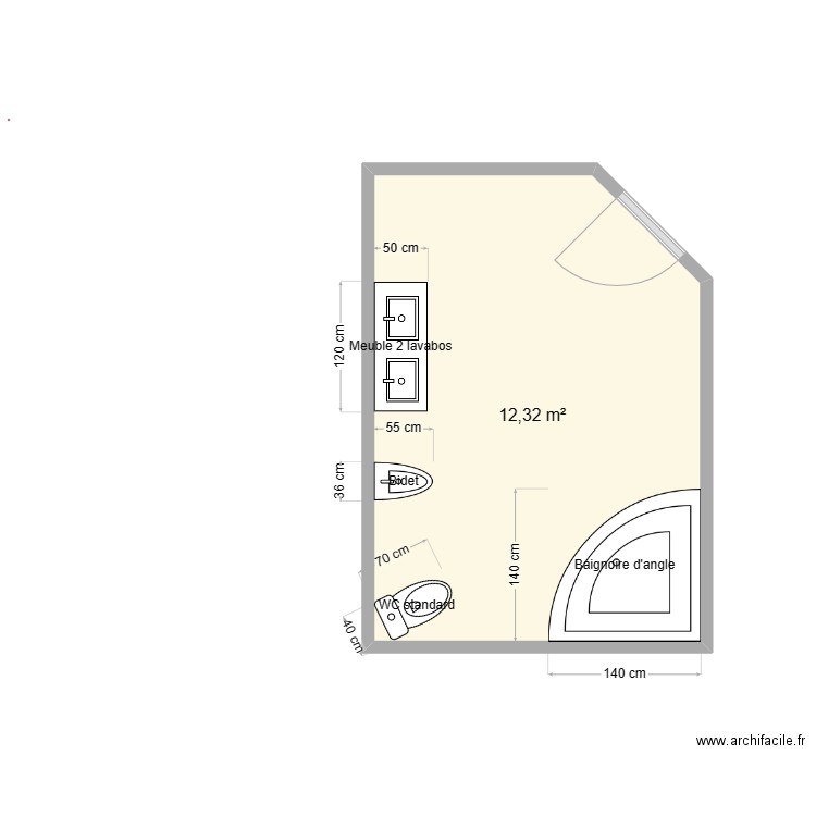 salle de. Plan de 0 pièce et 0 m2