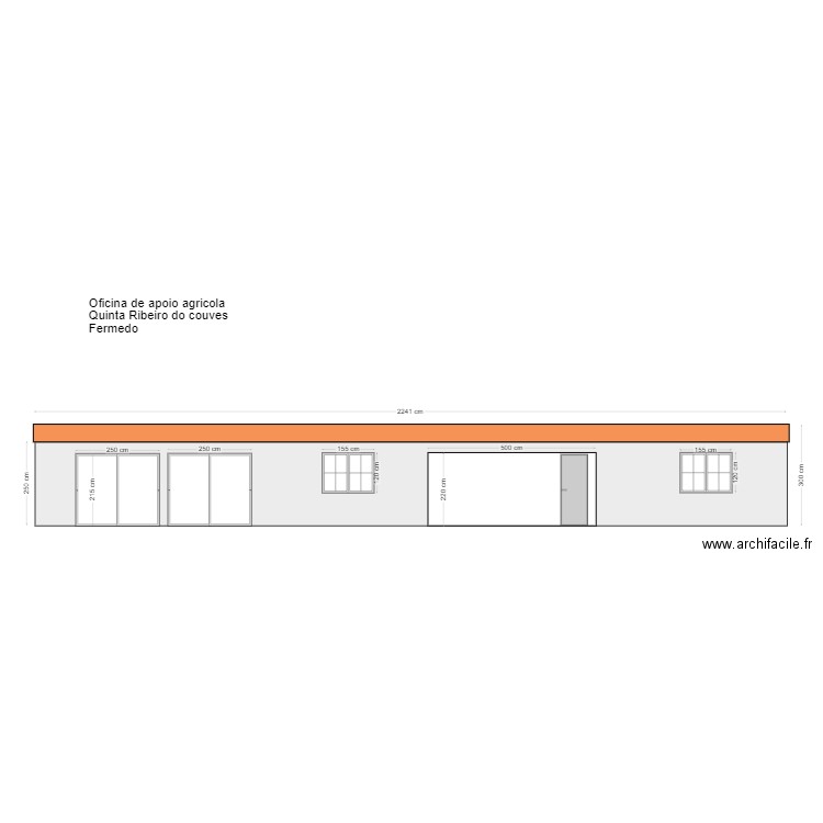 Oficina de apoio agricola. Plan de 0 pièce et 0 m2