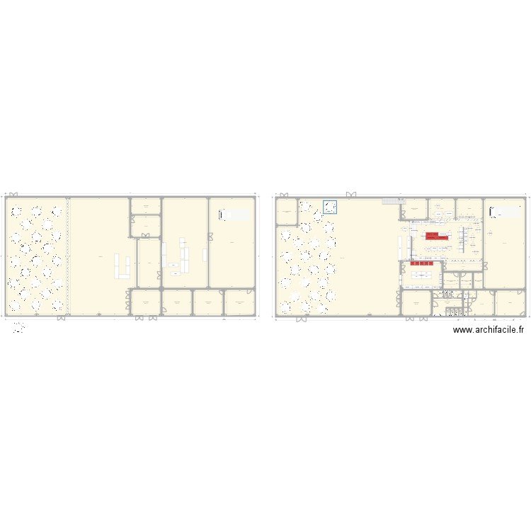 salle renard. Plan de 41 pièces et 2638 m2