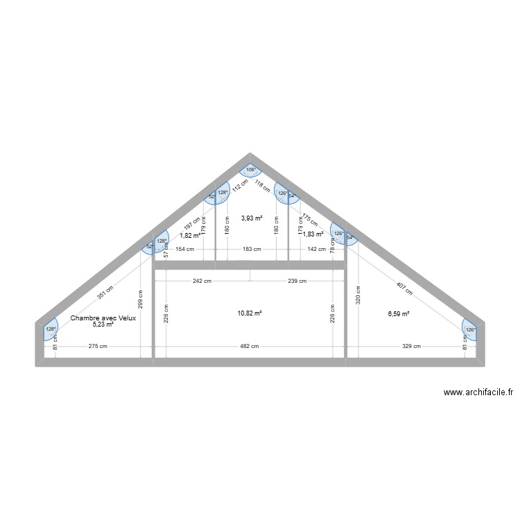 ML25001528 . Plan de 6 pièces et 30 m2