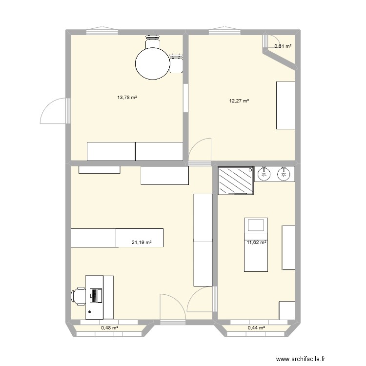 plan anais eco . Plan de 7 pièces et 60 m2