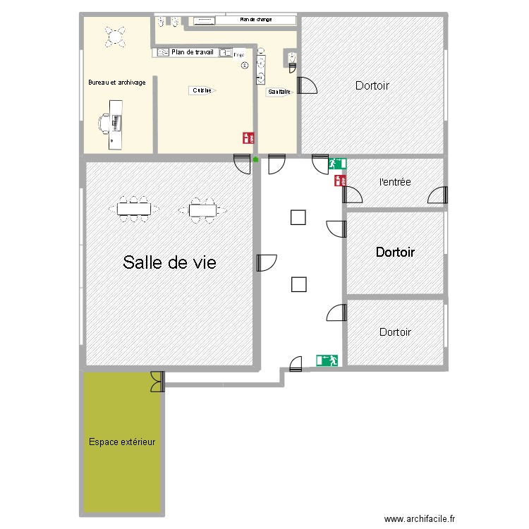 Zarafa. Plan de 7 pièces et 554 m2