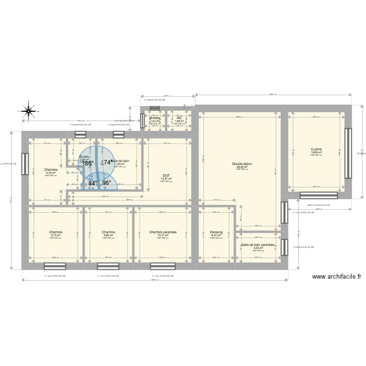 ML25001100 BLART. Plan de 13 pièces et 120 m2