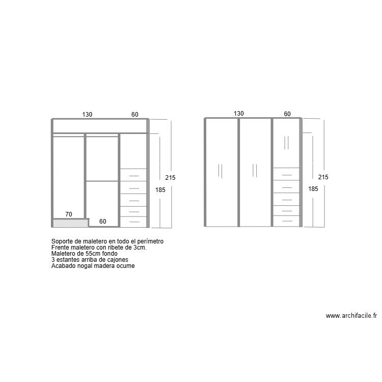 Closet Beto. Plan de 0 pièce et 0 m2