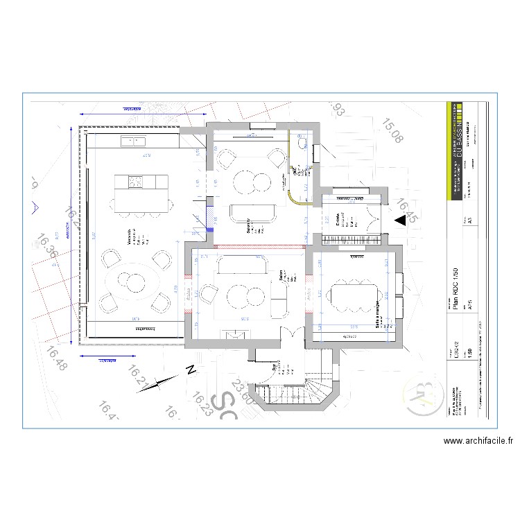 Plan archi projet. Plan de 0 pièce et 0 m2