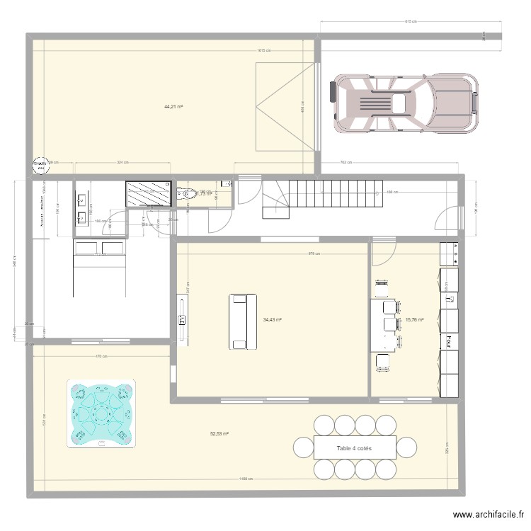 perso1. Plan de 5 pièces et 149 m2