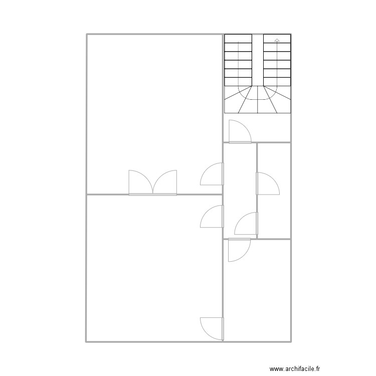  appartement 2. Plan de 6 pièces et 54 m2