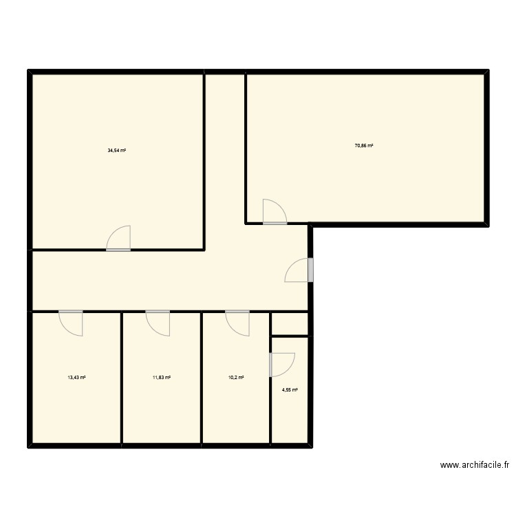 Plan_6éme. Plan de 6 pièces et 145 m2