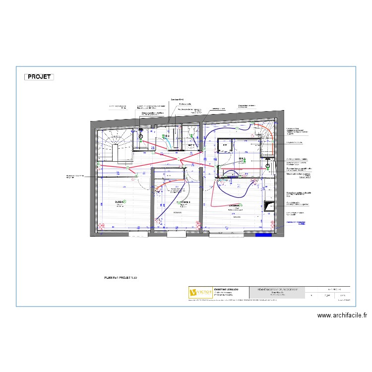 LORILLOU R+1 190225. Plan de 0 pièce et 0 m2