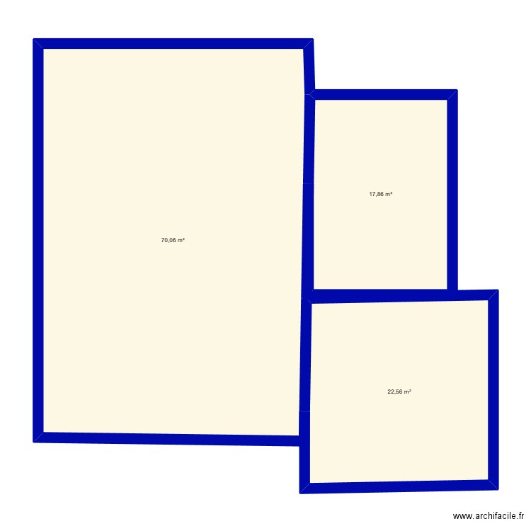 MAISON ORLOC. Plan de 3 pièces et 110 m2