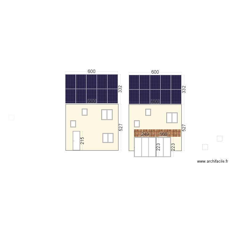 facade 1. Plan de 0 pièce et 0 m2