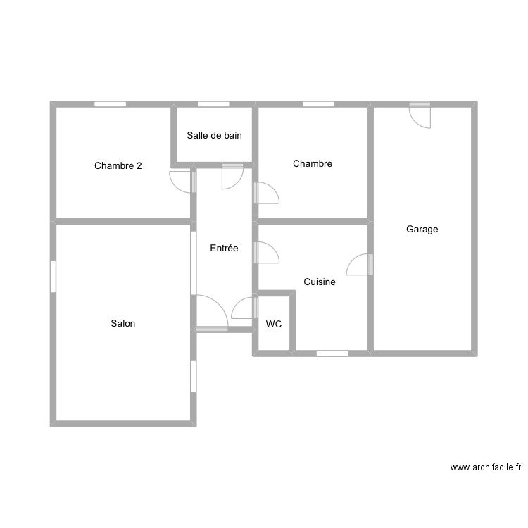 Logement 16. Plan de 8 pièces et 36 m2